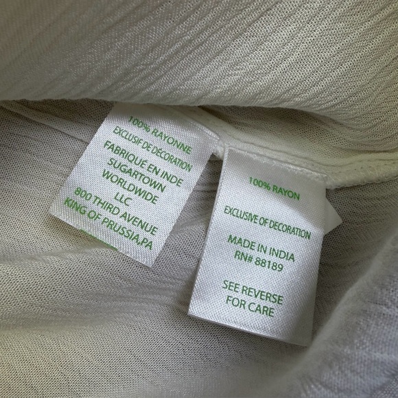 Lilly Pulitzer Dahle Tunic Top Embroidered Resort White Relaxed Fit Womens Small - Picture 10 of 11